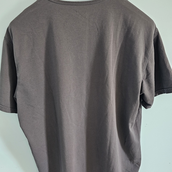Quince Men's Charcoal Short Sleeve Tee W/ Rounded Hem Size L - Picture 3 of 3